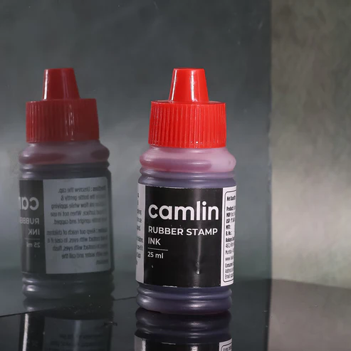 Red Rubber Stamp Ink – Quick-Dry Office Stamp Ink Bottle 25 ml