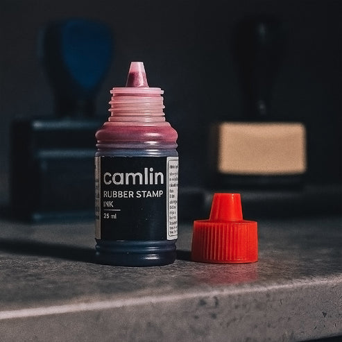 Red Rubber Stamp Ink – Quick-Dry Office Stamp Ink Bottle 25 ml
