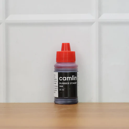 Red Rubber Stamp Ink – Quick-Dry Office Stamp Ink Bottle 25 ml