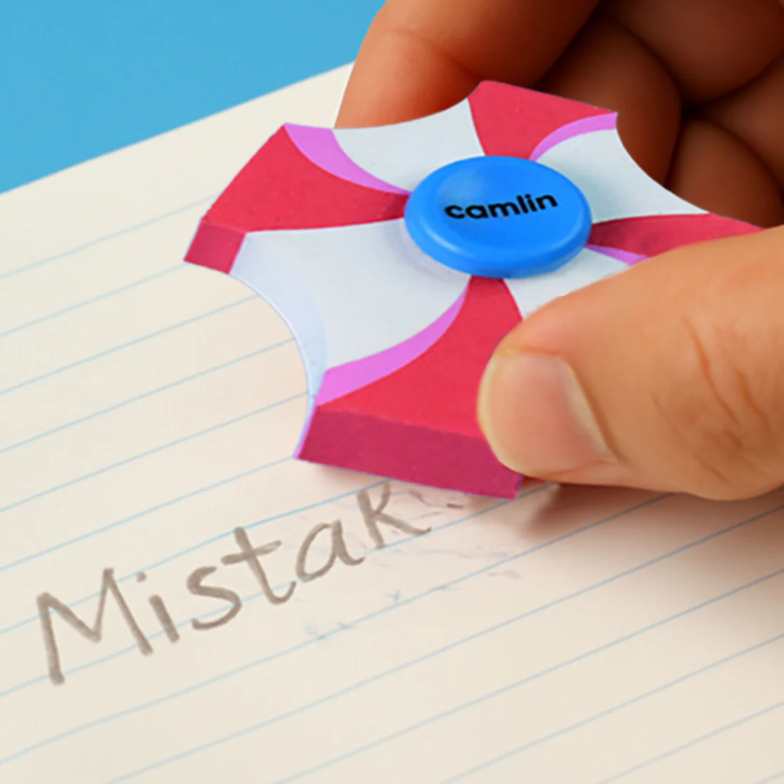 Spin Eraser Pack of 20 – Smooth & Colorful Erasers for School