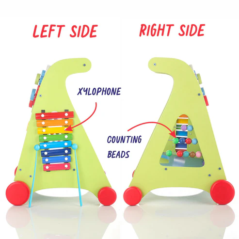 Wooden Baby Walker – Encourages First Steps & Motor Skills - Image 4