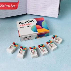 Dust Free Eraser – Clean Erasing, 20 Units Bulk Pack