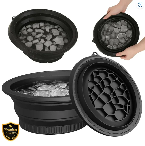 Foldable Ice Face Bowl | Ice Bowl for Face Dip | Face Ice Bowl for Instant Glow