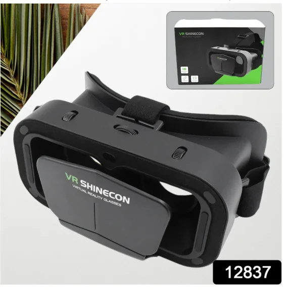 3D VR Box Headset – Adjustable Lenses for Comfortable VR Experience